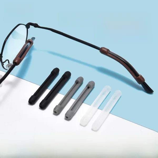 Anti-Slip Soft Silicone Ear Hooks for Glasses, Universal Ear Hooks to Prevent Friction on the Eyeglass Frames, Accessories