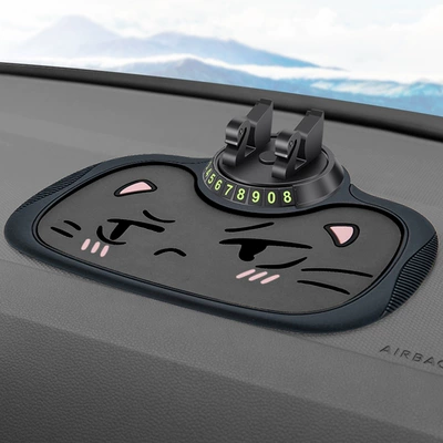Plate In-Car Storage, Anti-slip mat - gray-speechless-stop-sign-bracket-anti-slip-mat