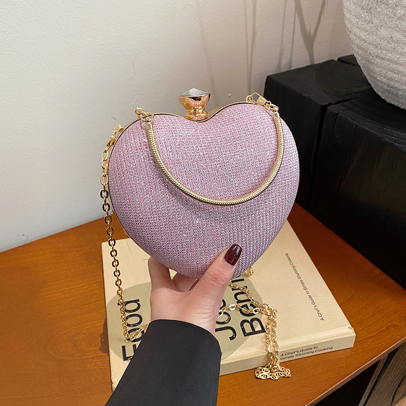 Borsa a tracolla a forma di cuore pochette elegante da donna_voghion.com