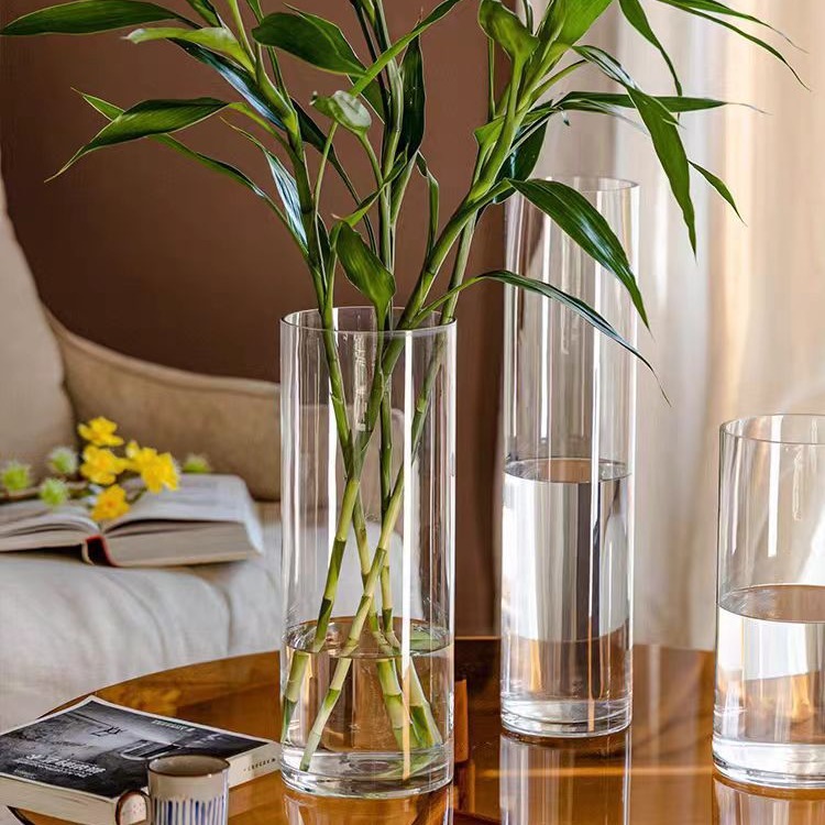 Vaso de vidrio, flor de alto nivel, mini jarrón retro, viento, adornos de alto valor, pequeños hogares frescos