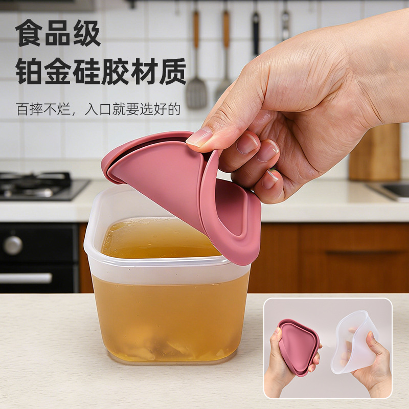 (Cross-border trading), tableware, silicone waterproof lunch box 3