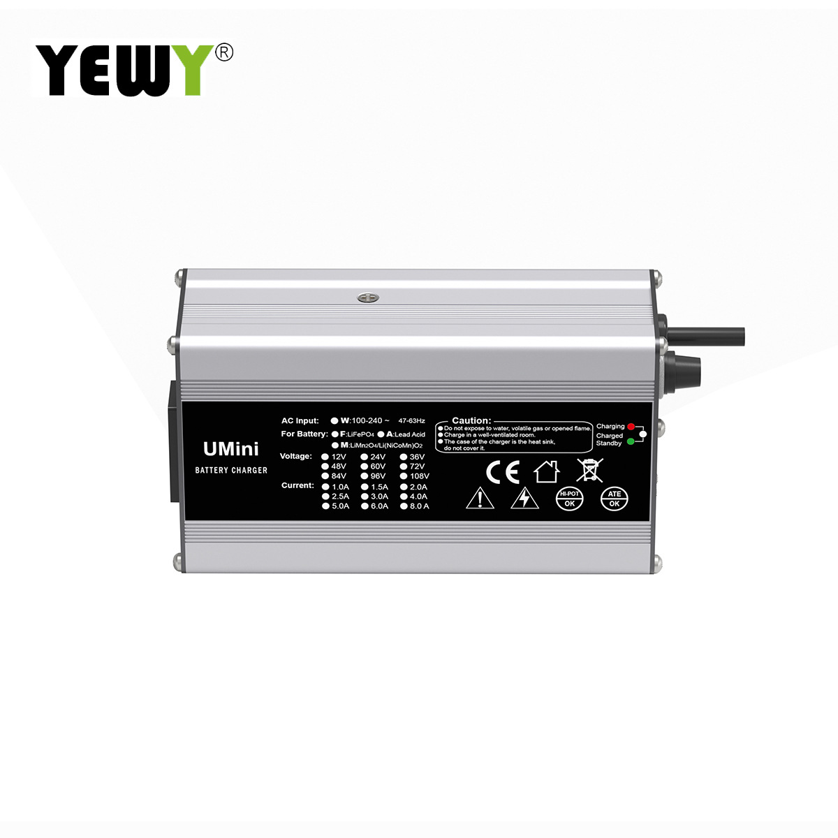 Umini 12V6A锂电池充电器,4S 14.6 V 6A智能充电器