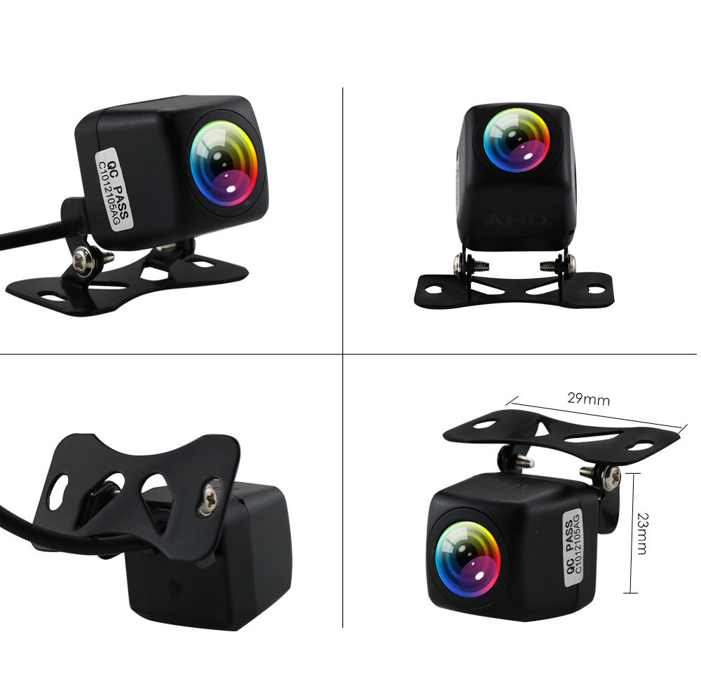 Car rearview mirror 1080P HD AHD reversing camera with led light night vision rear view car camera