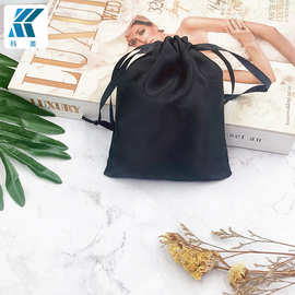 仿真丝收纳袋束口袋现货秒发 色丁抽绳袋 眼罩收纳袋批发厂家直供