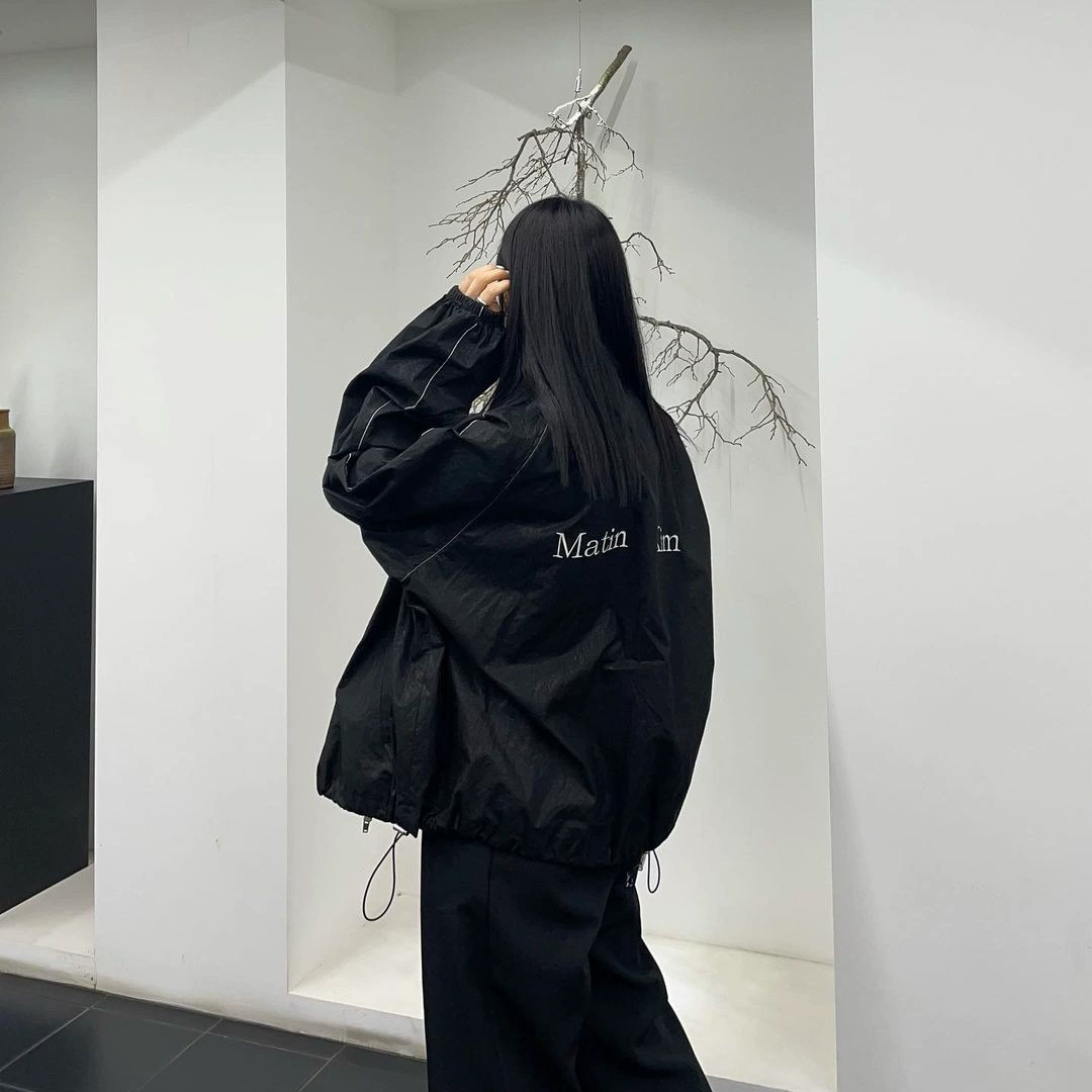 Glossy jacket, (Physicals), oversize, drawstring, sun protection