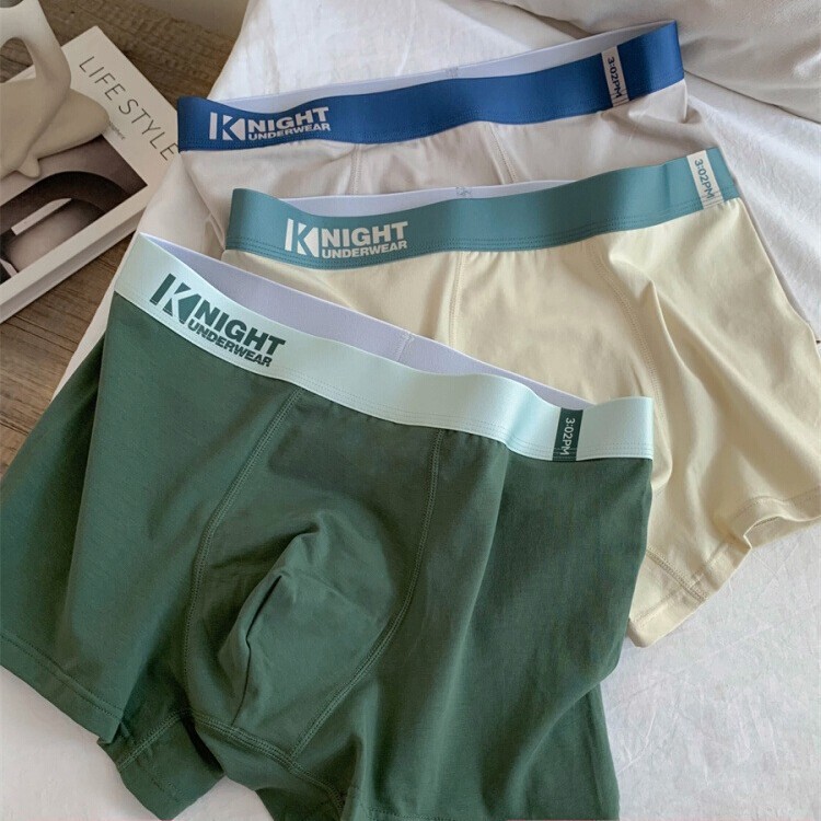 Plus Size Men's Underwear Pure Cotton Type a Cotton Comfortable Loose Underwear Men's Autumn Pure Cotton Boxer Briefs 7A Antibacterial Partition Wholesale