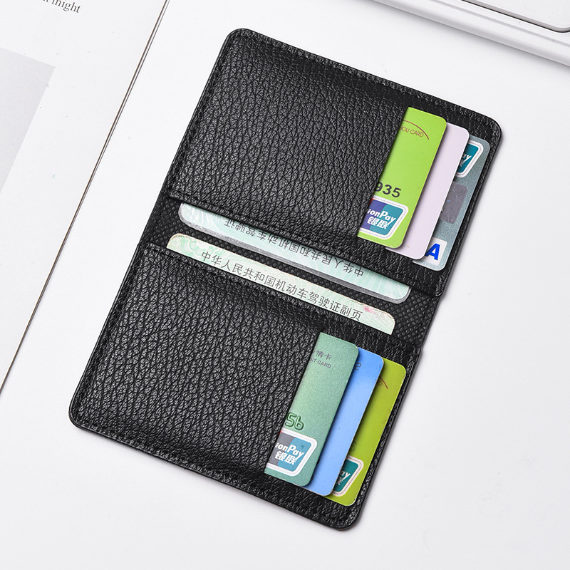 New Men's Leather Wallet, High-End Pebbled Pattern, Multiple Card Slots, Light and Simple Small Card Holder, Thin Card Holder Wallet New Men's Leather Wallet, High-End Pebbled Pattern, Multiple Card Slots, Light and Simple Small Card Holder, Thin Card Holder Wallet
