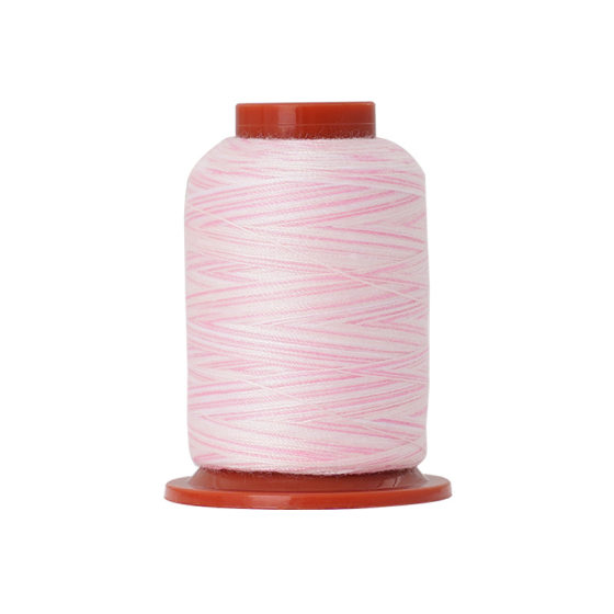 Household sewing machine thread colorful polyester thread rainbow color small roll multicolored thread hand stitching 402 sewing thread wholesale