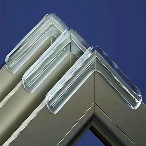 断桥铝窗户防撞角硅胶防撞护角玻璃包角铝合金内开窗角直角防磕碰