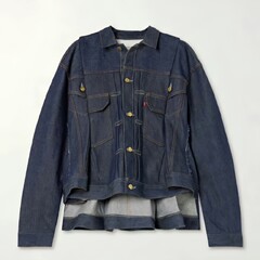 FOG SACAI 25秋冬新款双口袋牛仔夹克欧阳娜娜同款外套短款上衣女