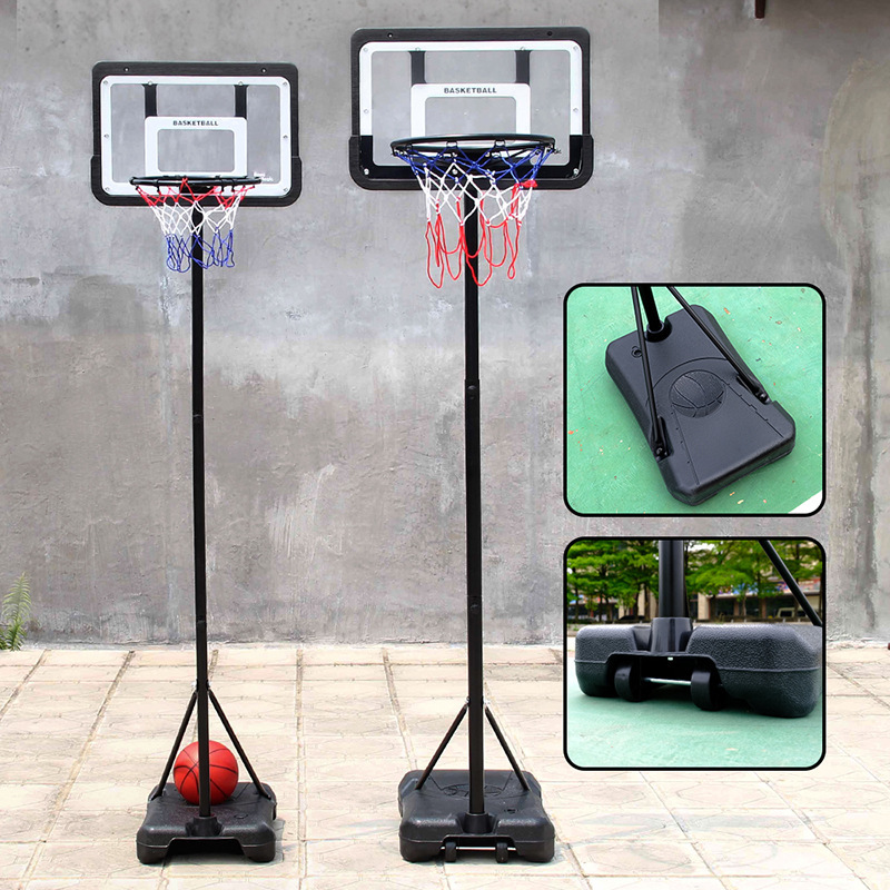 Niños en interiores elevable soporte de tiro marco de hierro al aire libre móvil marco de baloncesto juguetes de pelota deportiva para niños