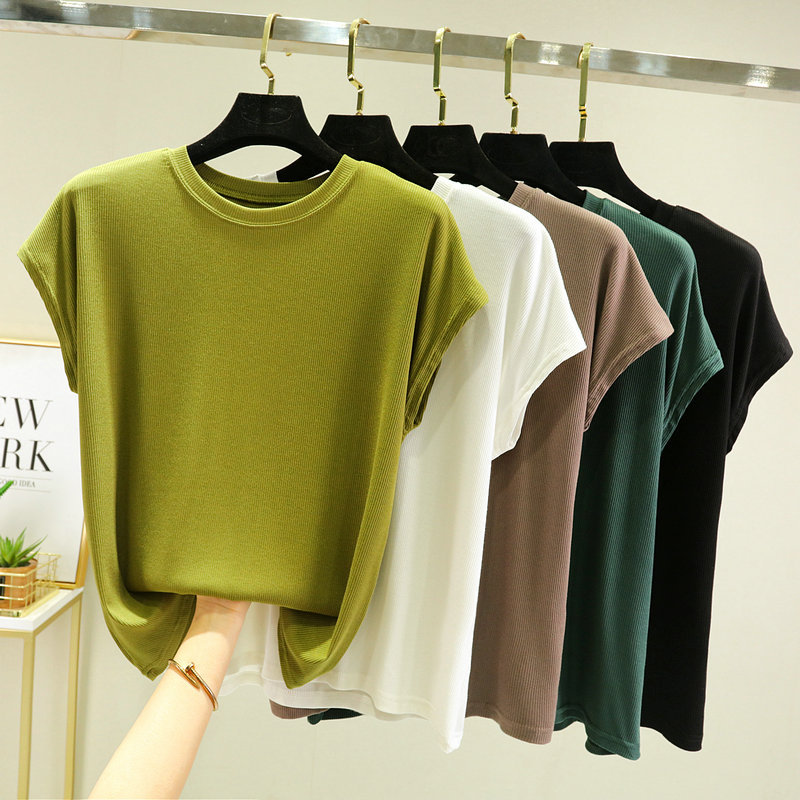 133g Weight Short Sleeve Sleeve Length Pullovers Placket Type Regular Sleeve Sleeve Type Modal Fabric Type Wholesale Women'S Casual Classic Style Solid Color Short Sleeve T-Shirts