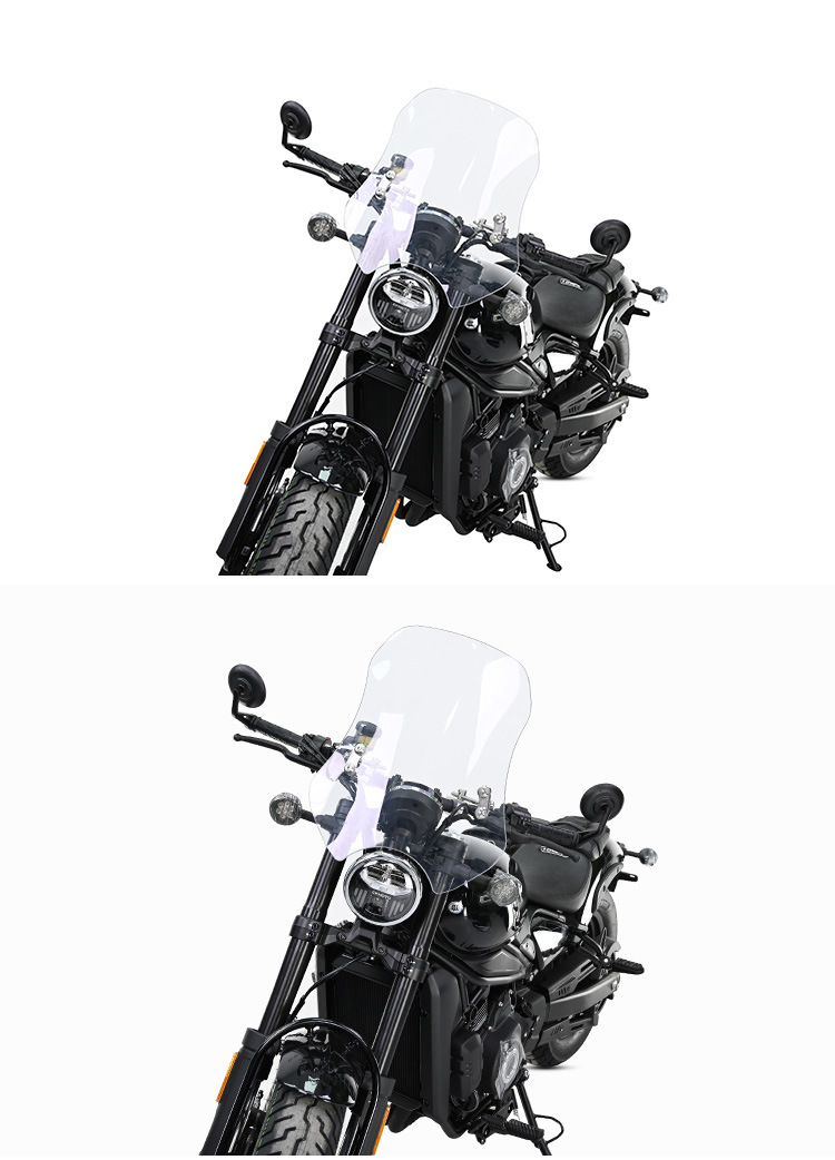 Motorcycle Windshield for CFMOTO 450CLC Modified Tempered Glass