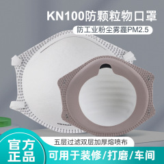 Cup-shaped dust-proof KN95 industrial dust welding formaldehyde head-mounted ventilated respiratory valve activated carbon sanding