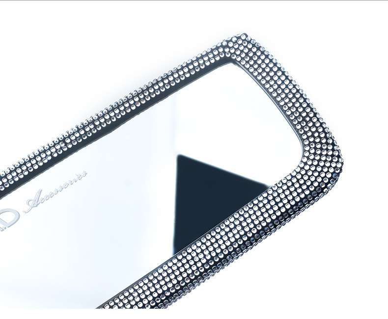 Car Rearview Mirror Decorative Cover, Cute Korean Diamond-Encrusted Car Supplies Mirror Cover, Car Reversing Mirror Decoration Collection
