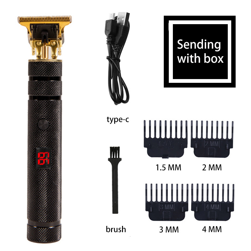 Pantalla digital negra de tres barras de carga directa