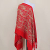 Scarf, cashmere, ethnic cloak, keep warm trench coat, with embroidery, ethnic style