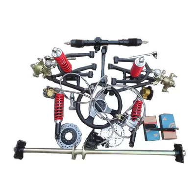 Modified electric four-wheel kart front Motorcycle frame - eccentric-steering-gear-11010-flange-one-to-three-brake-system