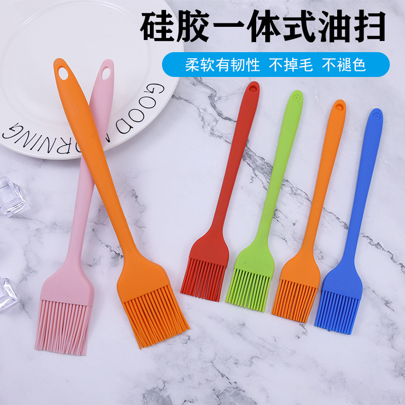 Silicone Oil Brush Integrated Bbq Barbecue Brush Cake Barbecue Cleaning Brush Brush Sweep Baking Tool Baking