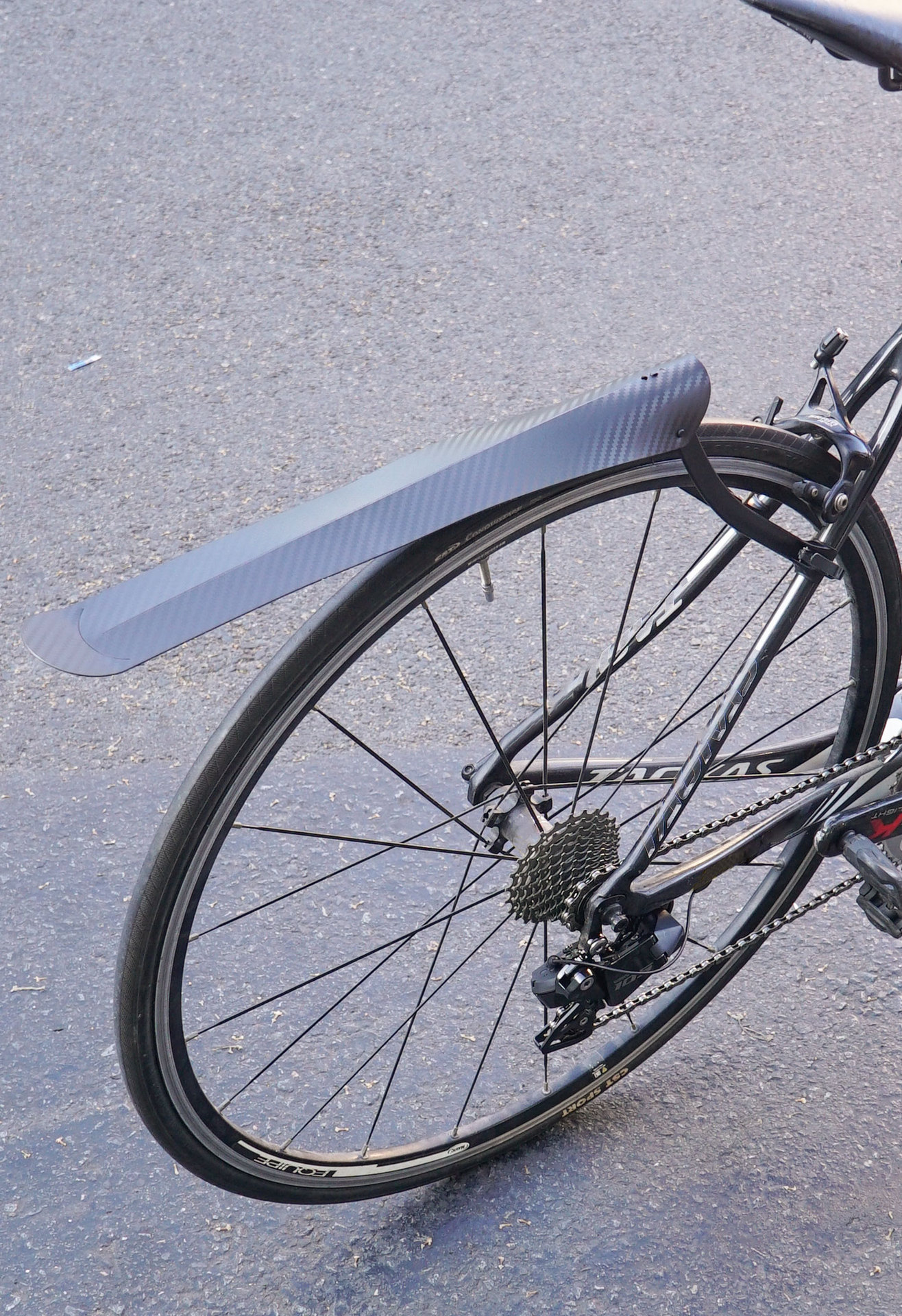 Sukou Fender Road Bicycle Front/Rear Seat Post Rain Shield Bicycle Cycling Accessories Equipment Carbon Fiber Pattern