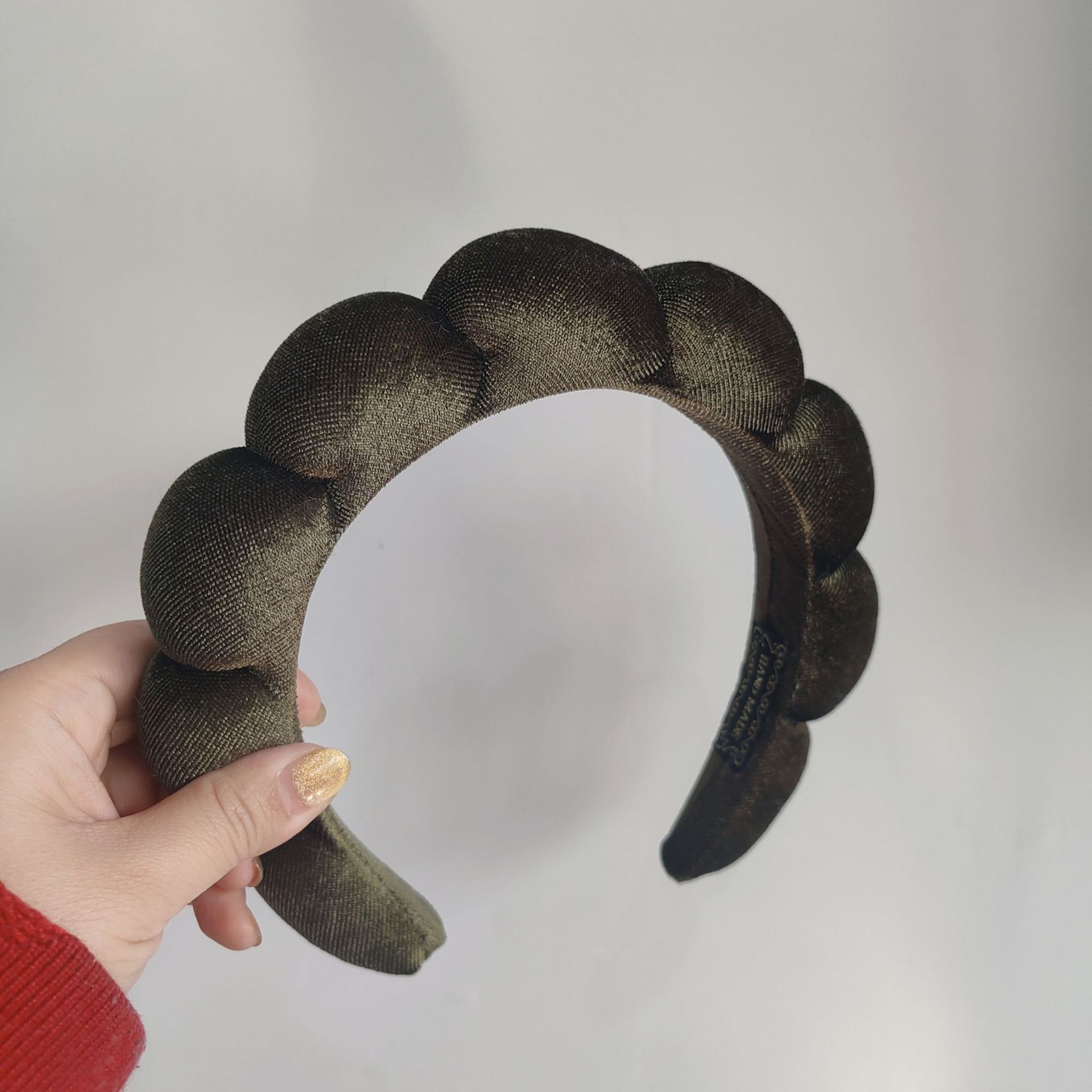 Diadema de Esponja tipo Nube de Tela para Lavado de Cara