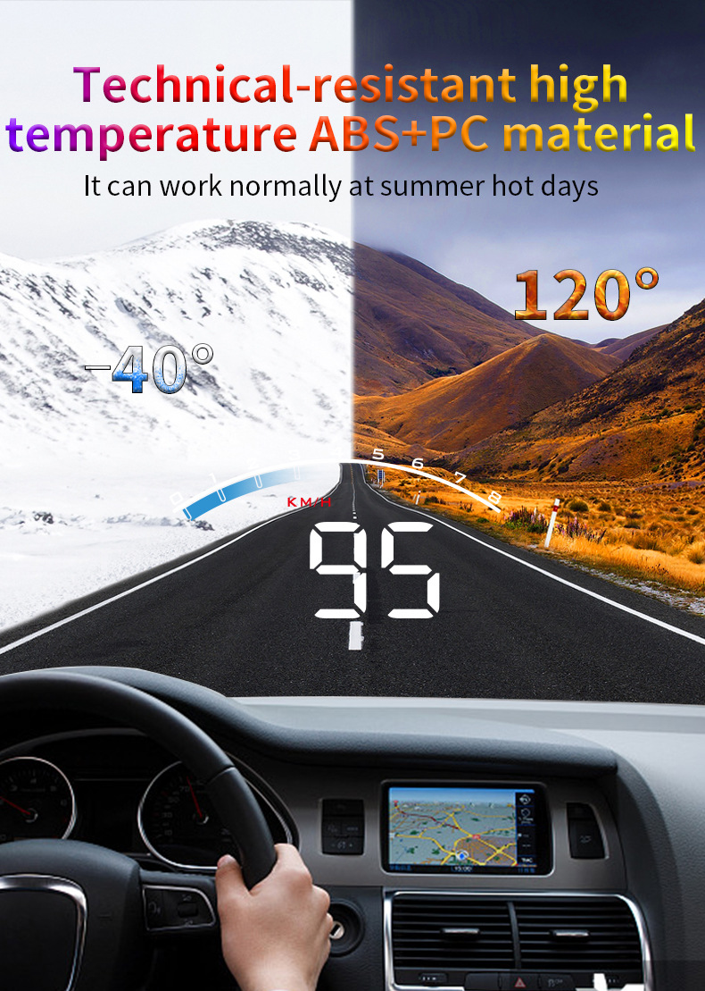 Cross-border exclusive car head-up display OBD2 fault code clearing diagnostic tool with high-brightness LED display