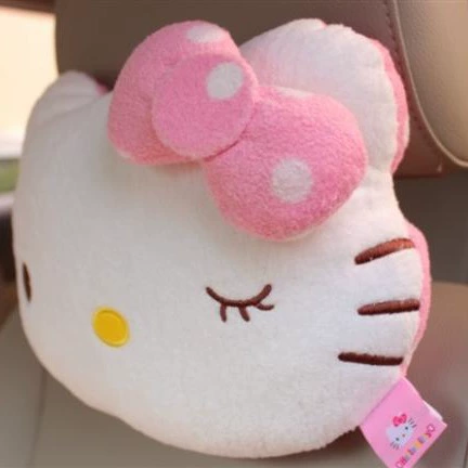 Yanyou Japanese Cartoon Car Neck Pillow – Cute Universal Seat Cushion for Four Seasons with Neck Protection, 24x18 cm