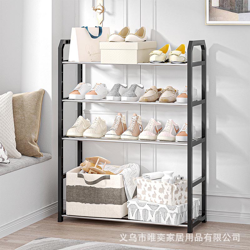 Zapatero para la entrada, pedido mínimo de una pieza, solución de almacenamiento de zapatos simple para dormitorios y uso doméstico, zapatero de varias capas con montaje fácil y a prueba de polvo.