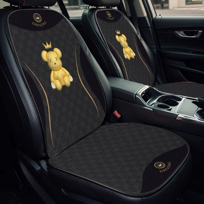 Seat cushion, seat cover, Car Seat Cushion, Universal Seat - e0750k-crown-bear-driving-seat-set-velvet-pad-a03-code