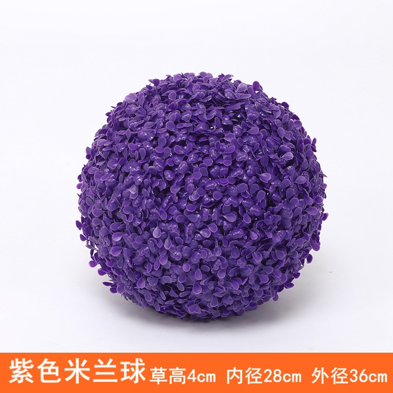 Planta Artificial Decorativa, Bola de Milán Verde, Decoración de Techo, Flor Artificial de Plástico, Exhibición de Inauguración de Centro Comercial, Bola de Hierba de Eucalipto