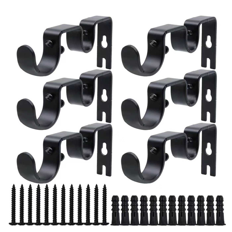 Roman Rod Bracket Double Rod Holder Suitable for 25mm and 16mm Cross-Border Thickened Accessories Curtain Rod Bracket Wholesale