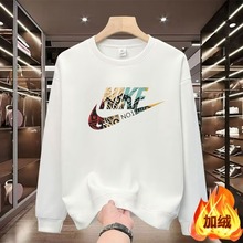 奥莱清仓秋冬季卫衣男士新款休闲宽松纯棉上衣秋款时尚长袖打底衫