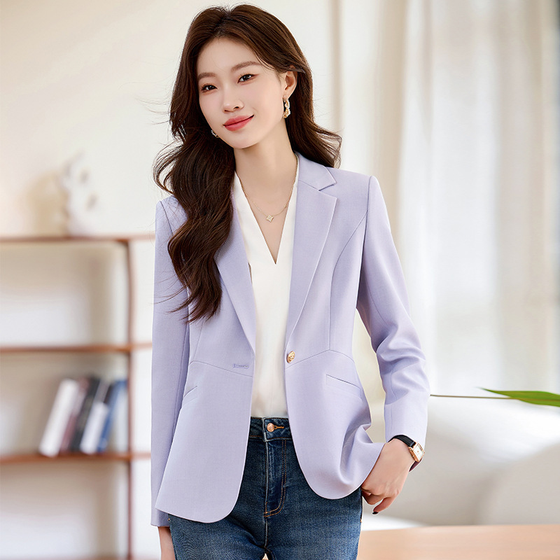Women's Fashion Slim-Fit Blazer, Versatile and Slimming, Fresh and Elegant, Waist-Cinching, High-End Feel, New 2024 Autumn/Winter Suit Jacket Women's Fashion Slim-Fit Blazer, Versatile and Slimming, Fresh and Elegant, Waist-Cinching, High-End Feel, New 2024 Autumn/Winter Suit Jacket