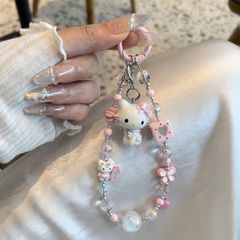 ins风少女粉冲浪板kitty猫手机壳挂件ccd相机咕本卡册挂饰diy串珠