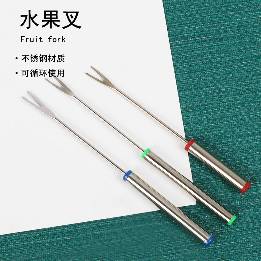 Подарочная домашняя десертная вилка из нержавеющей стали вилка для фруктов креативная вилка для торта Новолуния шоколадная вилка для фондю
