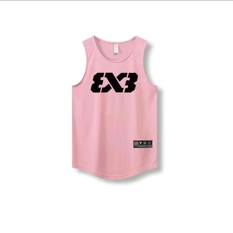 3X3 chaleco de malla de secado rápido ropa de entrenamiento transpirable FIBA chaleco deportivo de baloncesto delgado sin mangas fábrica de comercio estadounidense