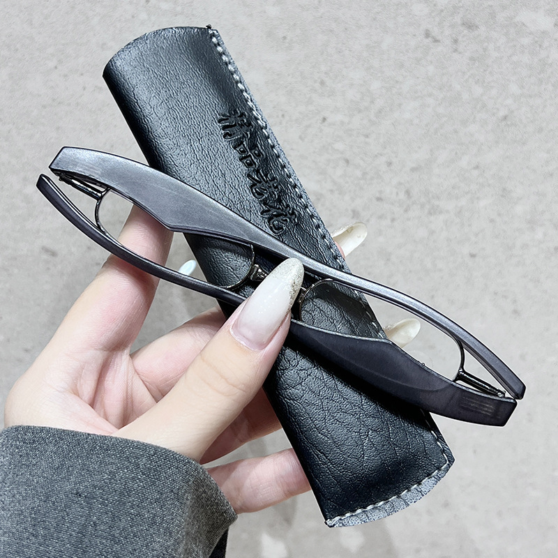 Folding Reading Glasses 360-Degree Rotating Portable Ultra-Light Reading Glasses Export Cross-Border Middle-Aged and Elderly Reading Glasses