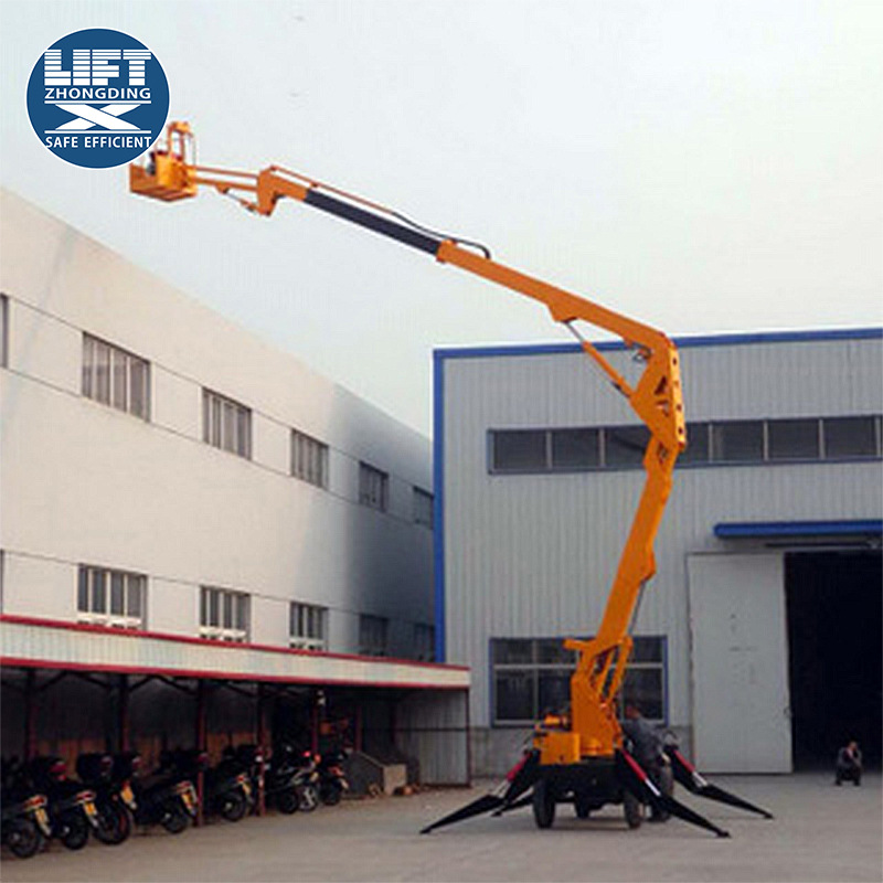 16米高空作业车 带伸缩臂高空检修折臂升降平台 20米曲臂式升降机