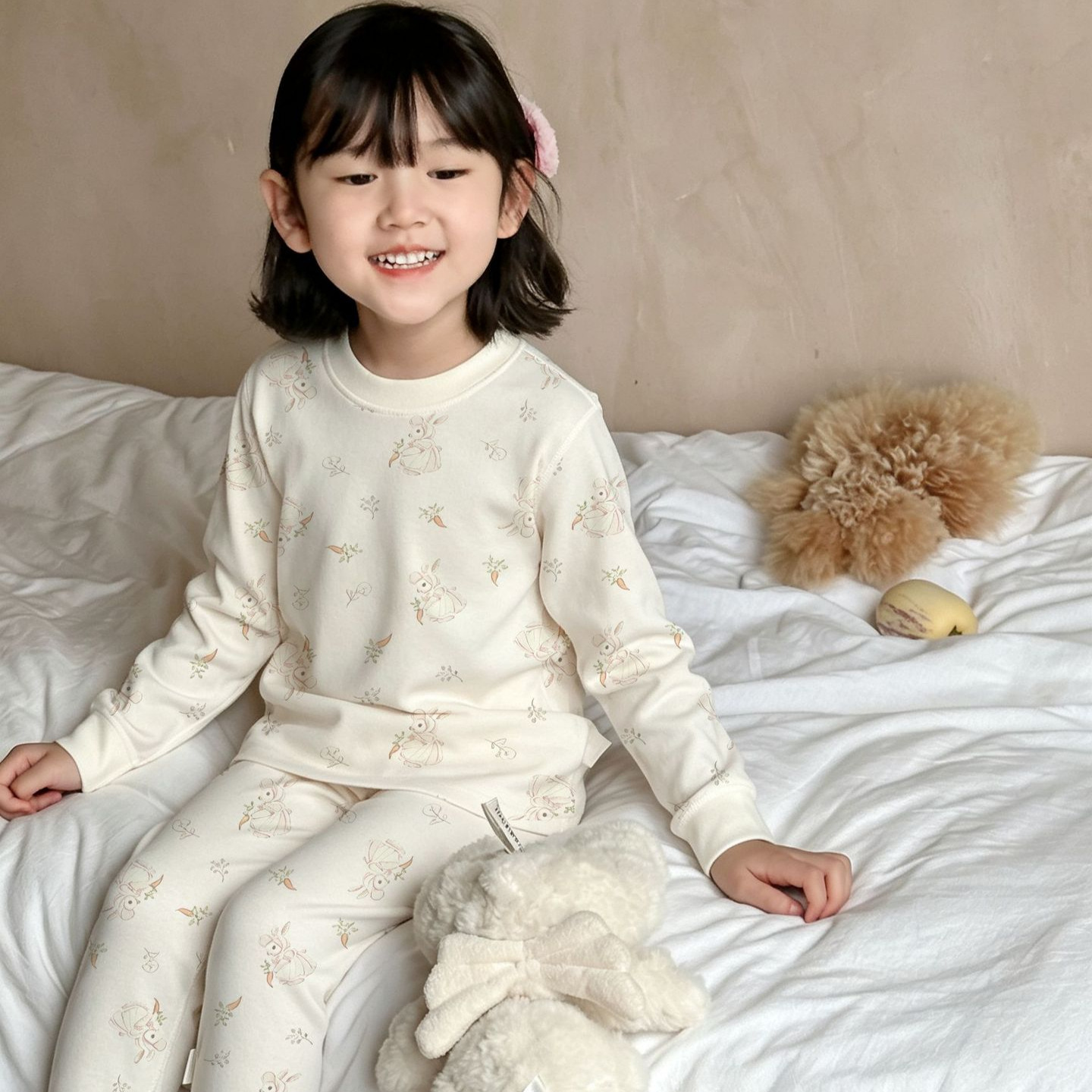 꽃밭의 어린 토끼 / 90#권장 높이 75-85cm