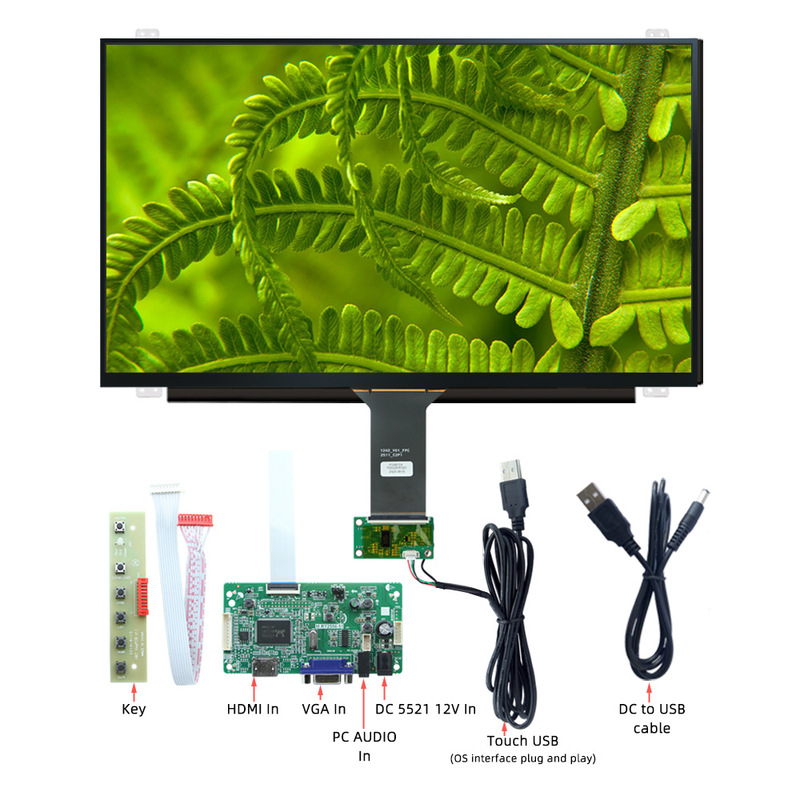 15.6-inch 1920*1080 HDMI monitor computer chassis auxiliary screen USB 12V power supply Raspberry Pi IPS screen 15.6-inch 1920*1080 HDMI monitor computer chassis auxiliary screen USB 12V power supply Raspberry Pi IPS screen