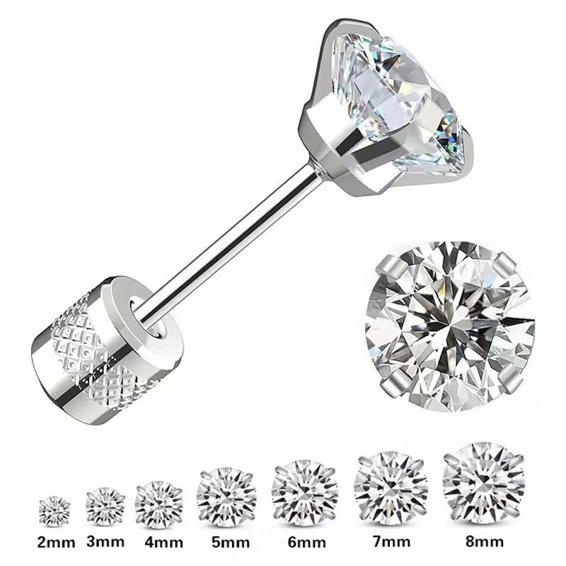 piercing with zircon