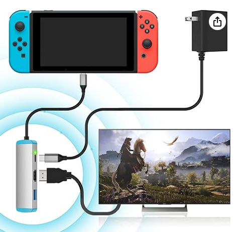 Switch 2 convertidor de video de aluminio HDMI   PD 100 W   USB 3.0 4K 60H