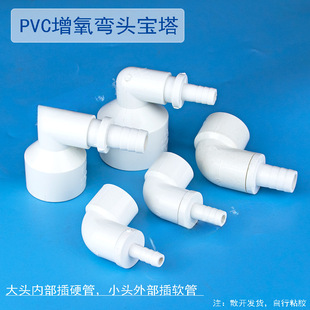 PVC reducer elbow fish tank elbow plastic hose 90 degree pagoda elbow feed pipe reducer 20 25
