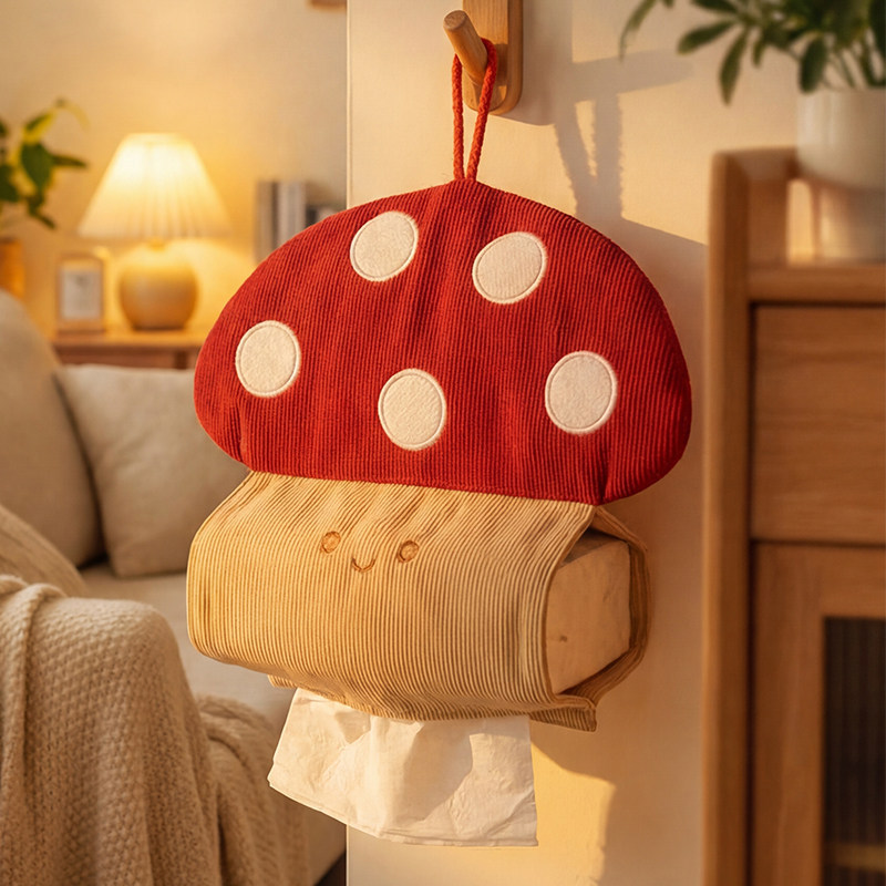 Bolsa Porta Pañuelos Colgante de Lona Multiuso para Coche y Hogar image 7