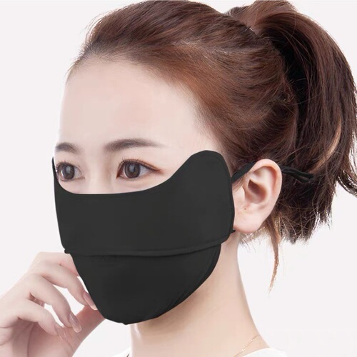 Summer goddess ice silk sun protection eye corner anti-UV sunshade opening breathable ice silk