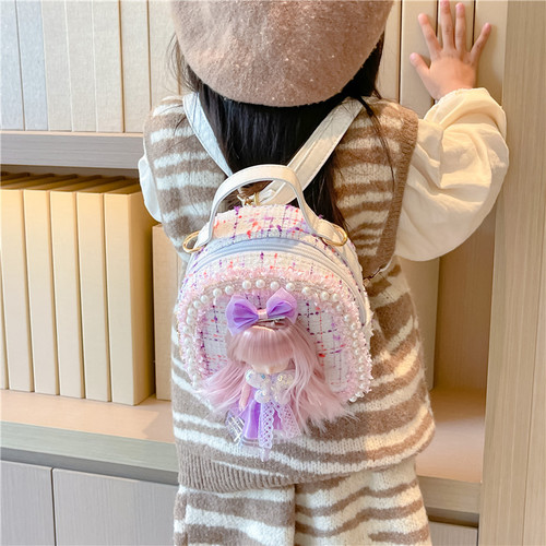 Children's Crossbody Bag Cute and Trendy Girls' Bags  New Fashion Multi-functional Princess Girls' Backpack