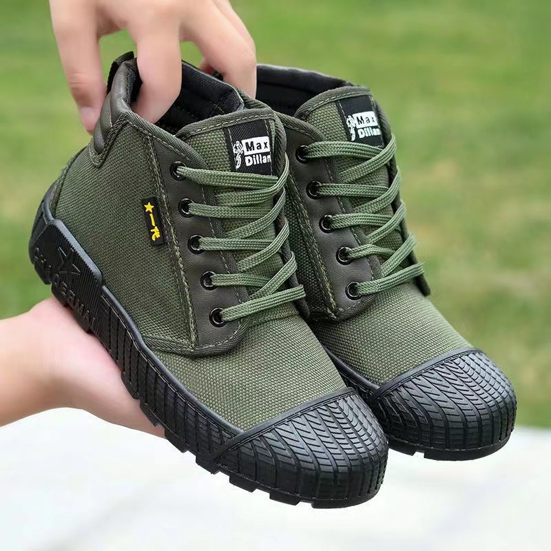 Low high cloth work shoes