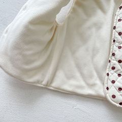 0-3 years old children's vest Korean style polka dot quilted baby cardigan thickened warm baby cotton vest