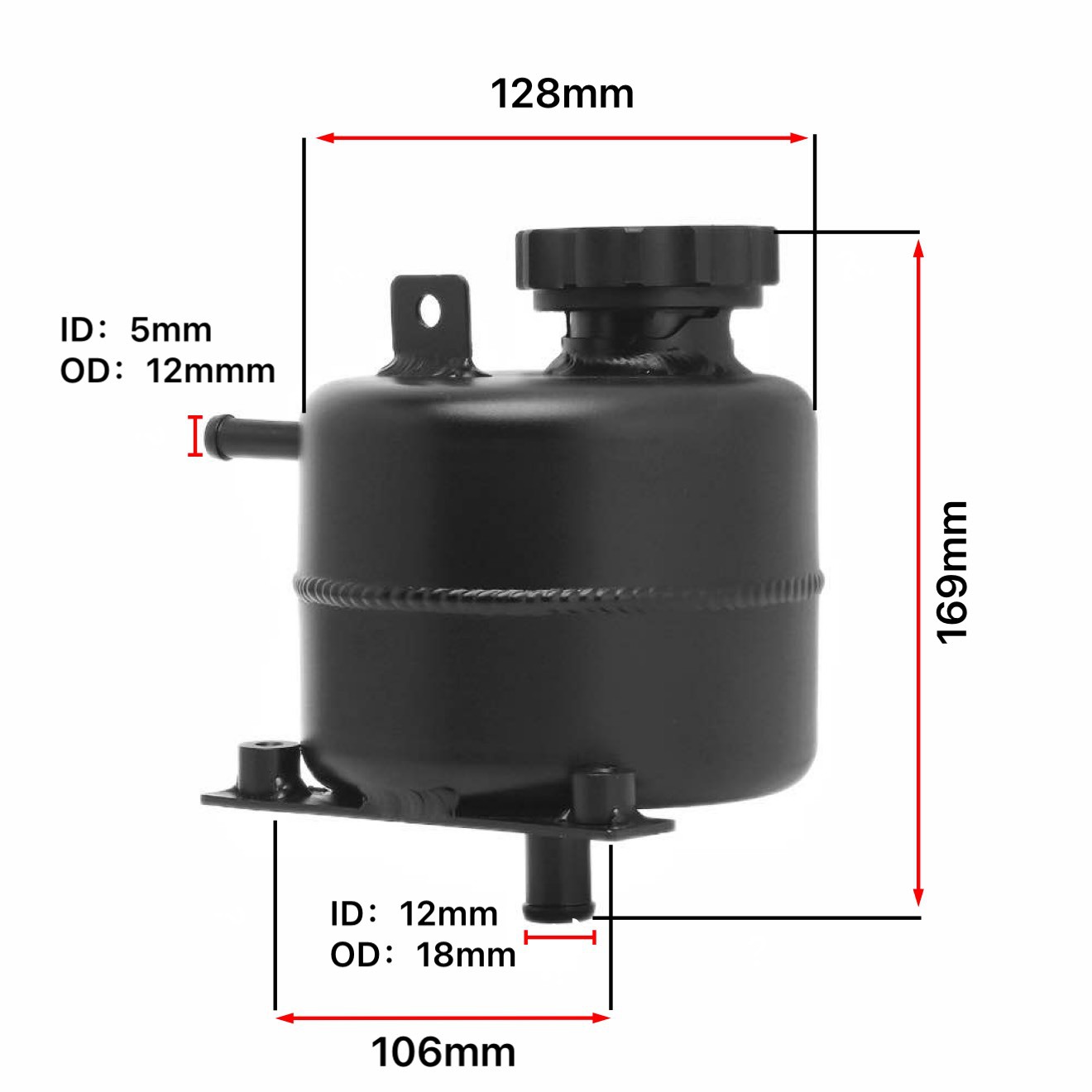 Car Modification Oil Bottle Suitable for Bmw Mini R52 R53 Aluminum Alloy Oil Bottle Coolant Tank Water Bottle