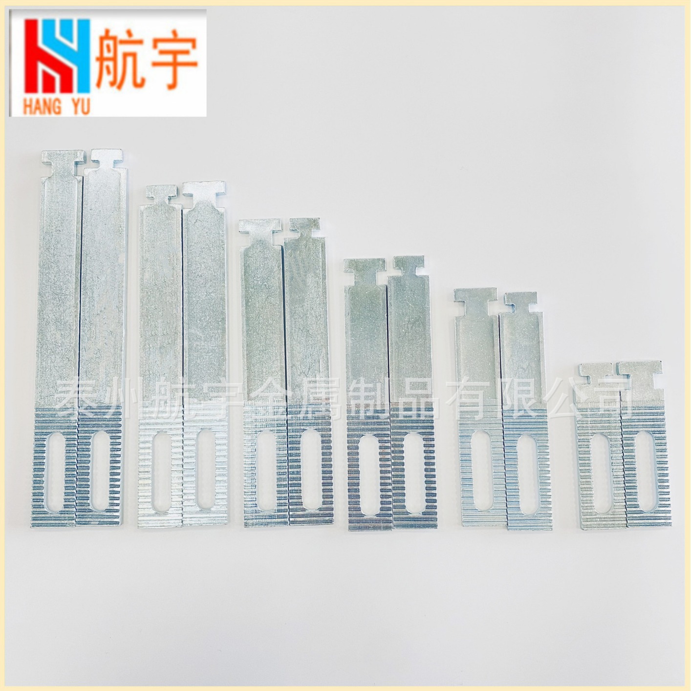 预埋件热镀锌哈芬槽拉力铁片地铁T型栓冷镀锌带齿固定件出口中东